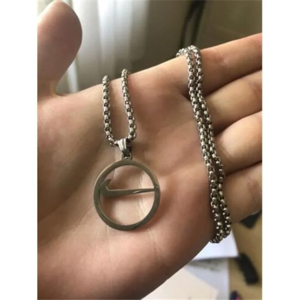 NEW Nike SILVER NECKLACE PLATED METAL 20